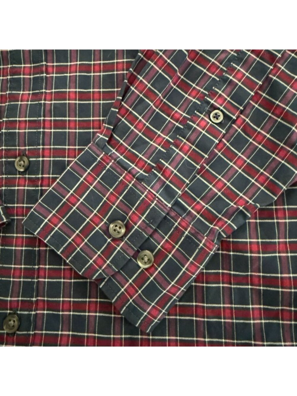 Bonobos Mens Plaid Button-Down Shirt Stretch Athletic Fit Long Sleeve Medium Sh - Picture 6 of 14